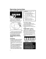 Preview for 6 page of Whirlpool LE9805XP Use And Care Manual