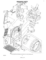 Preview for 8 page of Whirlpool LE9805XPW0 Parts List