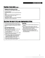 Preview for 9 page of Whirlpool LEC8858EQ1 Use & Care Manual