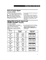 Preview for 11 page of Whirlpool LEN3634DW0 Use And Care Manual