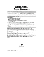 Preview for 25 page of Whirlpool LEN3634DW0 Use And Care Manual