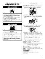 Preview for 7 page of Whirlpool LEQ8000JQ1 Use And Care Manual