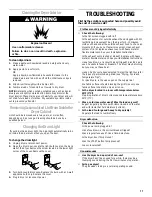 Preview for 11 page of Whirlpool LEQ8000JQ1 Use And Care Manual