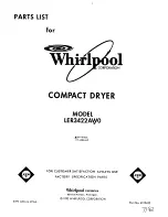 Whirlpool LER3422AW0 Parts List preview