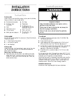 Preview for 4 page of Whirlpool LER3622HQ1 Use And Care Manual