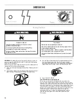 Preview for 14 page of Whirlpool  LER3622PQ Use & Care Manual