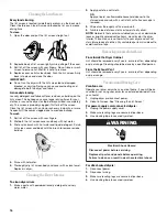 Preview for 16 page of Whirlpool  LER3622PQ Use & Care Manual