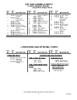 Предварительный просмотр 2 страницы Whirlpool LER4634EZ2 Top And Console Parts