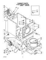 Предварительный просмотр 4 страницы Whirlpool LER5634AW0 Parts List