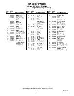 Preview for 4 page of Whirlpool LER7646AQ2 Parts List