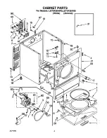 Preview for 4 page of Whirlpool LET5436AW0 Parts List