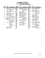 Preview for 4 page of Whirlpool LEV6634DQ0 Parts List