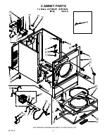 Предварительный просмотр 3 страницы Whirlpool LEV7646AW1 Parts List