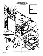 Предварительный просмотр 3 страницы Whirlpool LEV7646AW2 Parts List