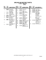 Preview for 6 page of Whirlpool LEW0050PQ1 Cabinet Parts