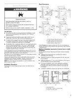 Предварительный просмотр 3 страницы Whirlpool LGN2000PG Installation Manual