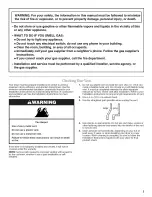 Preview for 3 page of Whirlpool LGQ8000JQ User Instructions