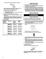 Preview for 8 page of Whirlpool LGQ8000JQ5 Installation Instructions Manual