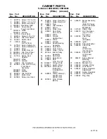 Preview for 4 page of Whirlpool LGR4624BW0 Parts List