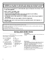 Preview for 2 page of Whirlpool LGR4634PQ Installation Instructions Manual