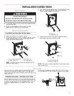 Предварительный просмотр 7 страницы Whirlpool LHW0050P Use And Care Manual