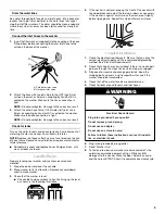 Предварительный просмотр 9 страницы Whirlpool LHW0050P Use And Care Manual