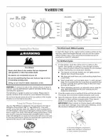 Предварительный просмотр 10 страницы Whirlpool LHW0050PQ4 Use & Care Manual