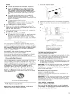 Предварительный просмотр 11 страницы Whirlpool LHW0050PQ4 Use & Care Manual