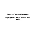 Preview for 1 page of Whirlpool Light programmable oven Service & Installation Manual