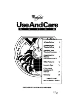 Предварительный просмотр 1 страницы Whirlpool LLC7244BQ0 Use And Care Manual