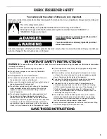 Preview for 3 page of Whirlpool LRF4001RY Use And Care Manual