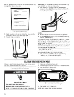 Preview for 10 page of Whirlpool LRF4001RY Use And Care Manual