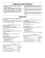 Preview for 13 page of Whirlpool LRF4001RY Use And Care Manual