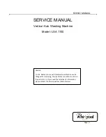 Whirlpool LSA 1100 Service Manual предпросмотр