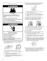 Предварительный просмотр 6 страницы Whirlpool LSQ8512KQ0 Use & Care Manual