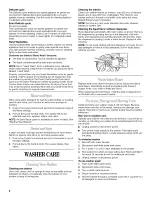 Предварительный просмотр 8 страницы Whirlpool LSQ8512KQ0 Use & Care Manual