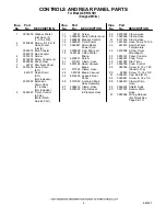 Preview for 4 page of Whirlpool LSR6132HQ1 Parts List