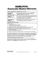 Предварительный просмотр 24 страницы Whirlpool LST7233AG0 Use And Care Manual