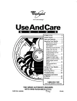 Предварительный просмотр 1 страницы Whirlpool LST7233DQ0 Use And Care Manual