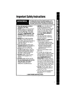 Preview for 3 page of Whirlpool LT7004XTm Use & Care Manual