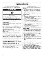 Preview for 8 page of Whirlpool LTE5243DQ - Stack Washer Electric Dryer User Instructions