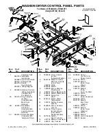 Preview for 1 page of Whirlpool LTE5243DQ5 Control Panel Parts