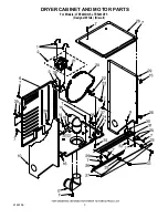 Preview for 3 page of Whirlpool LTE5243DQ5 Control Panel Parts