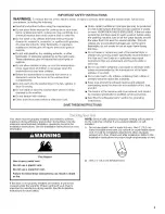 Preview for 3 page of Whirlpool LTE5243DQ7 User Instructions