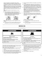 Preview for 5 page of Whirlpool LTE5243DQ7 User Instructions