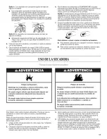 Preview for 17 page of Whirlpool LTE5243DQ7 User Instructions