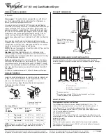 Whirlpool LTG5243D Series Product Dimensions preview