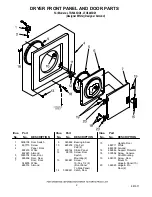 Preview for 2 page of Whirlpool LTG5243DQ1 Control Panel Parts