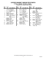 Preview for 4 page of Whirlpool LTG5243DQ2 Control Panel Parts