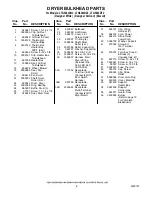 Preview for 6 page of Whirlpool LTG5243DQ2 Control Panel Parts